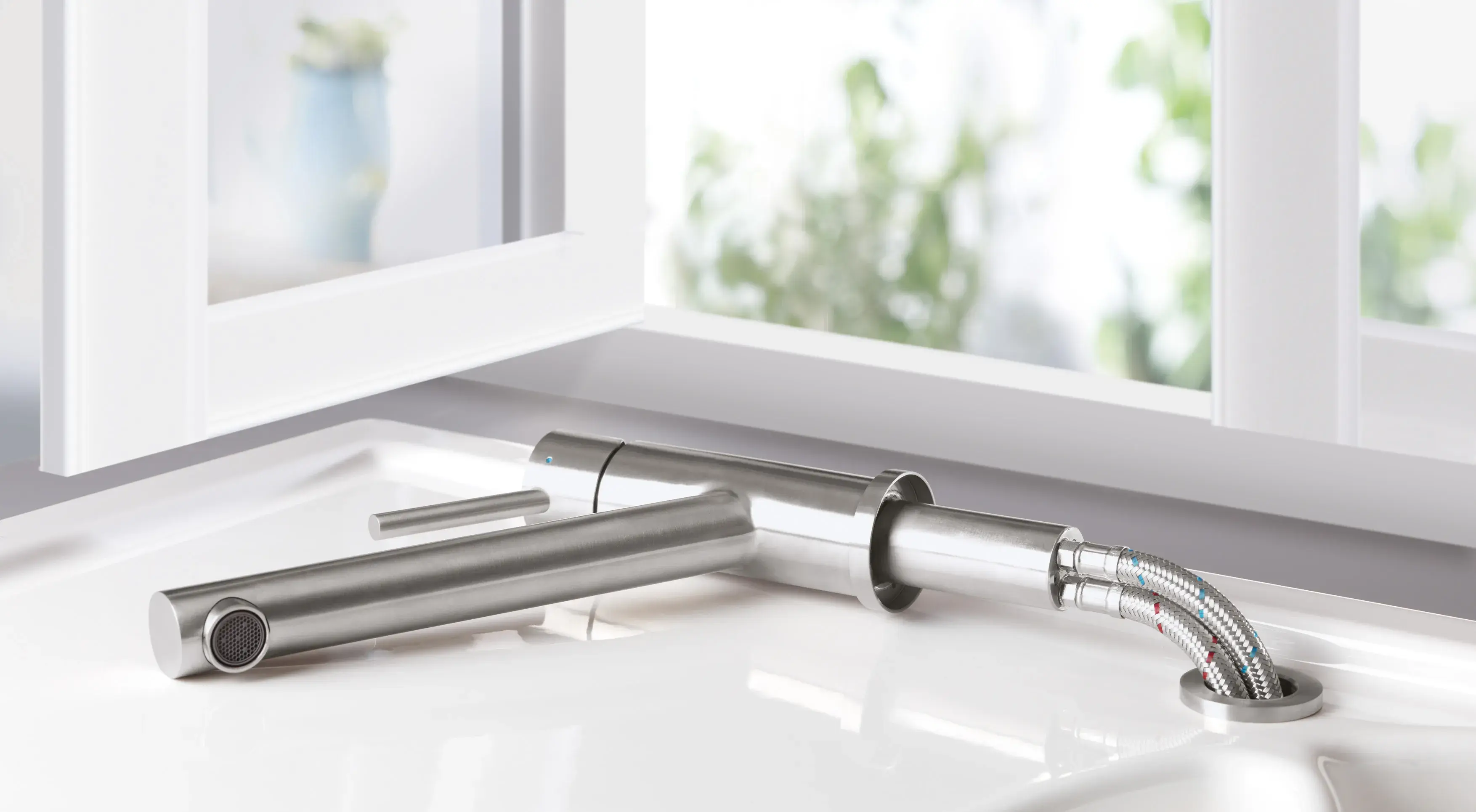 Villeroy & Boch Vorfensterarmatur Edelstahl